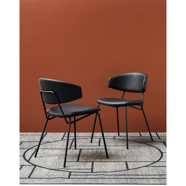 Calligaris Sophia Upholstered Chair with Metal Frame Wayfair
